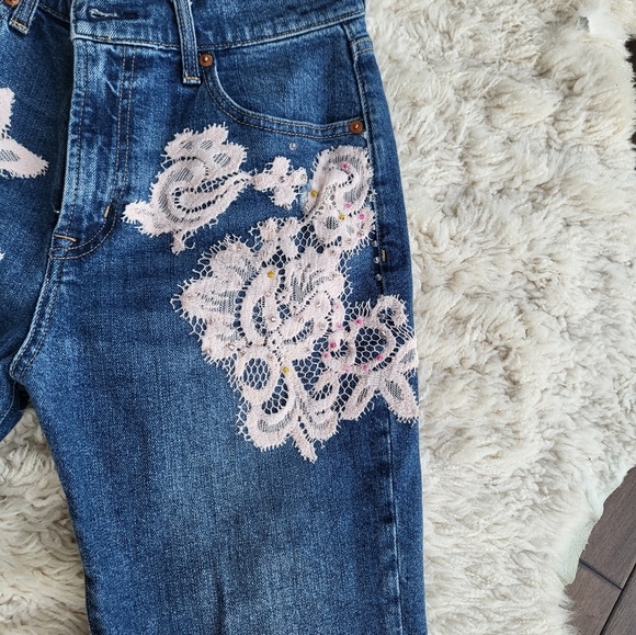 Hand-sewn vintage jeans - Picture 3 of 3